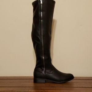 Black Knee High Boots